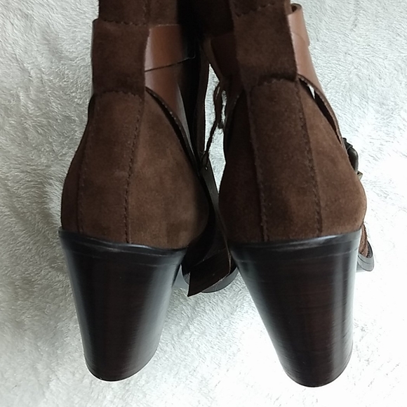 Diesel brown suede high heel ankle boots size 9 - Picture 8 of 8